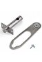 Steel Door Hidden Safety Clamp Internal Mechanism and Hook Set Security Lock Latch Device - 2