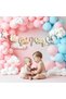 Gender Reveal Party Foil Banner - Boy or Girl Dress Detailed Paper Banner - 3