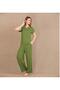 Short Sleeve Green Women's Pajama Set - 2