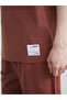 Brown Crew Neck Men's T-Shirt - 3
