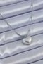 316L Steel Silver Color Pearl Heart Model Minimal Ball Detail Women's Necklace