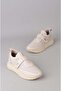 Seç K1170 Genuine Leather Cirlti Women's Sneakers Beige - 7