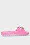 Ribbon Detailed Comfortable Sole Sea Pool Beach Women's Slippers Pink - 2