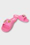 Ribbon Detailed Comfortable Sole Sea Pool Beach Women's Slippers Pink - 4