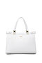Women's Faux Leather White Shoulder Bag