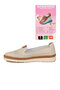 Beige Genuine Leather Orthopedic Sole Women's Casual Shoes 700 Z - 4