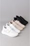 Seç K1170 Genuine Leather Cirlti Women's Sneakers Beige - 8
