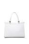 Women's Faux Leather White Shoulder Bag - 3