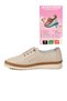 Beige Genuine Leather Breathable Orthopedic Sole Women's Casual Shoes 508 Z - 4