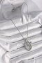 316L Steel Silver Color Zircon Stone Drop Model Women's Necklace - 2
