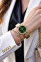 Women's Wristwatch Stylish Suitable for Daily Use Green Dial 3 Atm
