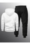 Men's "Paris" Written Hooded Tracksuit Set - 2
