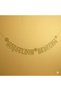 Gold Welcome Baby Eva Silvery Writing - 2