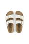 ARIZONA BF PATENT WEISSE DAMEN-HAUSSCHUHE MIT DOPPELRIEMEN 1005294 - 3