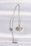 316L Steel Chain Silver Color Zircon Stone Pearl Detail Oyster Necklace - 3