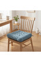 Plush Dusty Blue Square Chair Cushion Soft Supportive Seat Pad for Office 40×40×7 cm - 2