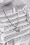 316L Steel Silver Color Italian Chain Zircon Stone Halil Figure Heart Detail Women's Necklace - 2