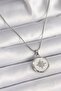 316L Steel Silver Color Chain White Pearlescent Zircon Stone Star Processing Model Women's Necklace