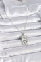 316l steel silver color chain scorpion sign zircon stone women necklace - 2