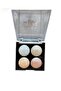 Anylady Intense Pigmented 4-Piece Illuminating Palette – Radiant, Silky Baked Highlighter Set - 5