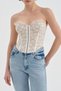 Women's Detachable Bolero Detailed Design Blouse Corset - 5
