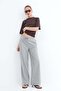 Elastic Waist Wide Leg Trousers Pn8418