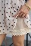 Women's Polka Dot Halter Neck Lined Short Dress - 5
