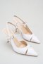 Genuine Leather Women's Heeled Shoes 9 cm Patent Leather Detailed Stylish Comfortable 0037 - 3