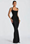 Women's Black Tie-Dye Long Dress 1026-22237-2 - 4