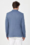 Ribas Men's Blue Flexible Cotton Blend Plaid Patterned Sports Blazer Jacket - 8