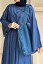 Women's Anton Double Pocket Velcro Bag Denim Blue - 3