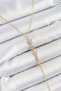Brass Zircon Stone Row Star Figure Y Model Gold Color Women's Necklace
