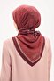 Olinda Scarf Clover Pattern Plum 90X90 - 4