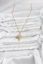 316L Steel Gold Color Zircon Stone Polar Star Model Women's Necklace - 3