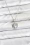316L Steel Chain Silver Color Heart Model Zircon Stone Women's Necklace