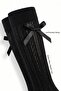 6 Pairs of Women's Knee-Length Socks with Lace Look and Openwork Design - 7