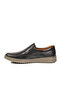 048 m Black Beige Genuine Leather Men's Casual Shoes - 3
