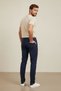 İnterview Roys Linen Look Cotton Navy Blue Trousers - 5