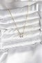 Brass Gold Color Chain Zircon Stone Minimal Star Model Women's Necklace - 2