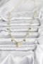 Brass Gold Color Zircon Stone Polar Star Model Women's Necklace - 2