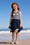 Girl's Asymmetrical Swimsuit Dress - 2