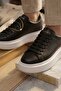Women's Khaki Leather High Sole Casual Shoes - 3