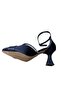 Women's Goblet Heeled Ankle Belted Stone Shoes - 5