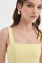 Women's Woven Lycra Fabric Sleeveless Design Long Dress - 4