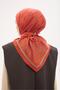 Olinda Scarf Clover Pattern Orange 90X90 - 4