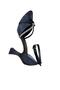 Women's Goblet Heeled Ankle Belted Stone Shoes - 5