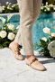 Beige Lightweight Women's Ballerinas 312547 Z - 2