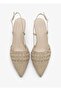 Byk Massima Pointed Toe Hand Knitted Open Back Special Design Women's Stiletto - 2
