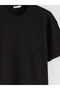 Black 100% Cotton Loose Fit Basic Soft Touch T-Shirt
