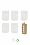 5-Piece Combed Cotton Socks with Socket Box Basic Socks 10131 Ecru - 2